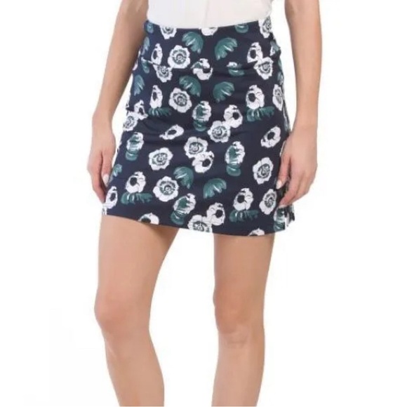 Golftini Night Moves Floral Print Golf Skort, Navy, Size “S” - Picture 4 of 12